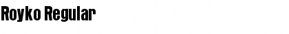 Royko Regular Font Title Preview