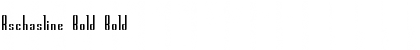 Rschasline Bold Bold Font Title Preview