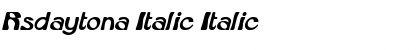 Rsdaytona Italic Italic Font Title Preview