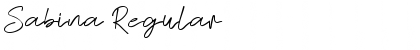 Sabina Regular Font Title Preview