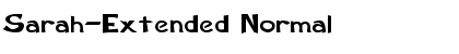 Sarah-Extended Normal Font Title Preview