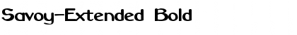 Savoy-Extended Bold Font Title Preview