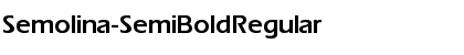 Semolina-SemiBold Regular Font Title Preview