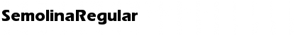 Semolina Regular Font Title Preview