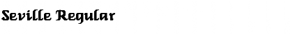 Seville Regular Font Title Preview