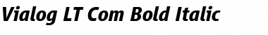 Vialog LT Com Bold Italic Font Title Preview
