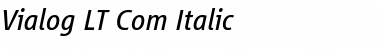 Vialog LT Com Italic Font Title Preview