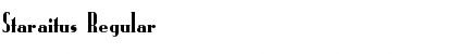 Staraitus Regular Font Title Preview