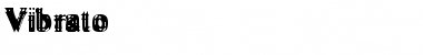 Vibrato Regular Font Title Preview