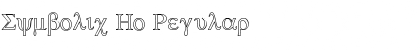 Symbolic Ho Regular Font Title Preview