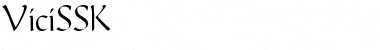 ViciSSK Regular Font Title Preview
