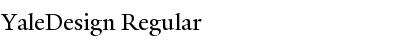 YaleDesign Regular Font Title Preview