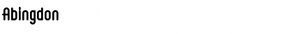 Abingdon Bold Font Title Preview