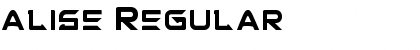 alise Regular Font Title Preview
