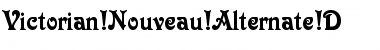 Victorian Alternate D Regular Font Title Preview