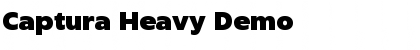 Captura Heavy Demo Font Title Preview