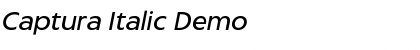 Captura Italic Demo Font Title Preview