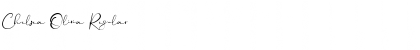 Chelsea Olivia Regular Font Title Preview