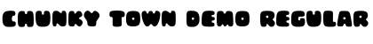 Chunky Town Demo Regular Font Title Preview