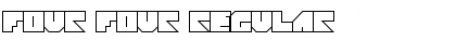 Four Four Regular Font Title Preview