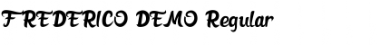 FREDERICO DEMO Regular Font Title Preview