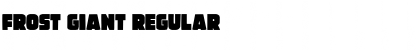 Frost Giant Regular Font Title Preview