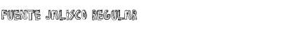 Fuente Jalisco Regular Font Title Preview