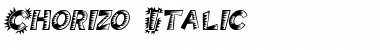 Chorizo Italic Font Title Preview