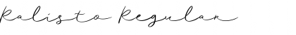 Ralisto Regular Font Title Preview