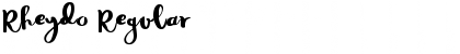 Rheydo Regular Font Title Preview
