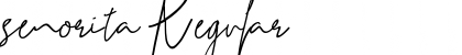 senorita Regular Font Title Preview
