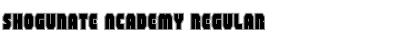 Shogunate Academy Regular Font Title Preview