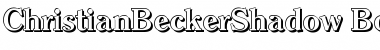 ChristianBeckerShadow Bold Font Title Preview