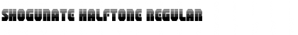Shogunate Halftone Regular Font Title Preview