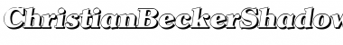 ChristianBeckerShadow-Heavy Italic Font Title Preview