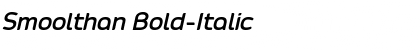 Smoolthan Bold-Italic Font Title Preview