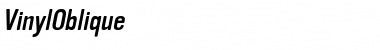 VinylOblique Regular Font Title Preview