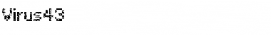 Virus43 Regular Font Title Preview