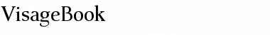 VisageBook Regular Font Title Preview