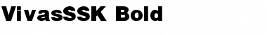 VivasSSK Bold Font Title Preview