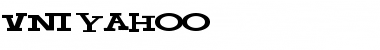 VNIYahoo Regular Font Title Preview