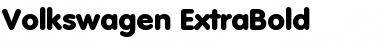 Volkswagen-ExtraBold Regular Font Title Preview