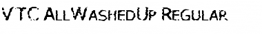 VTC AllWashedUp Regular Font Title Preview