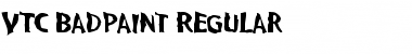 VTC BadPaint Regular Font Title Preview