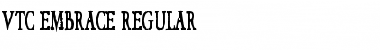 VTC Embrace Regular Font Title Preview
