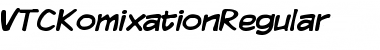 VTCKomixationRegular Regular Font Title Preview