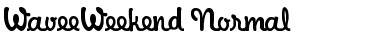 WaveeWeekend Normal Font Title Preview