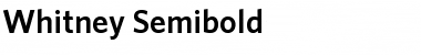 Whitney Medium Font Title Preview