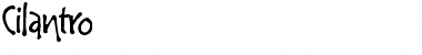 Cilantro Regular Font Title Preview