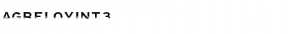 AgreloyInT3 Medium Font Title Preview